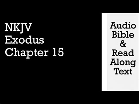 The book of Exodus consists mainly of two genres, Narrative History and Laws. . Nkjv exodus